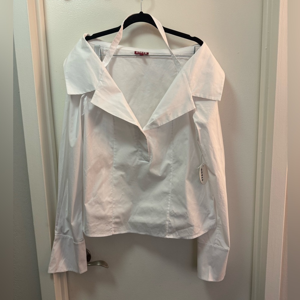 NWT Staud Felicity Poplin Top - Picture 4 of 6
